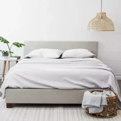 Kirklands Home Chambray 4-pc. Queen Bed Sheet Set White Hot