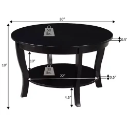 Kirklands Home Marble Round Coffee Table White Outlet