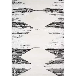 Kirklands Home White Moroccan Area Rug, 5x7 Online