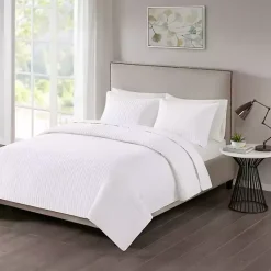 Kirklands Home Nash 3-pc. Reversible King Coverlet Set White Clearance