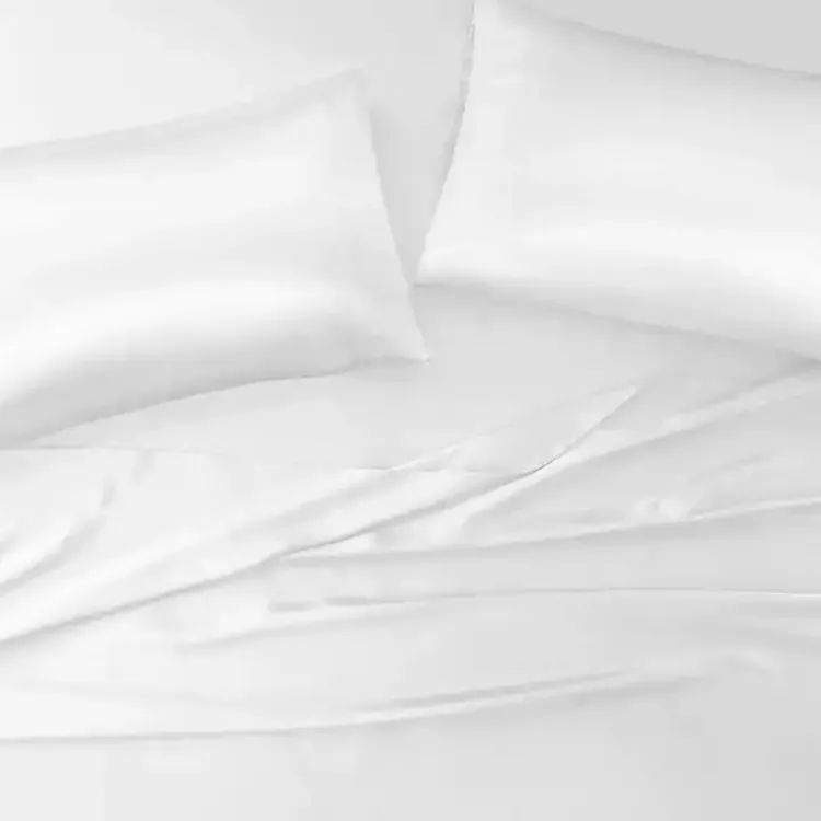 Kirklands Home Satin King 2-pc. Pillow Case Set White New