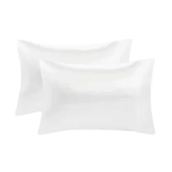 Kirklands Home Satin King 2-pc. Pillow Case Set White New