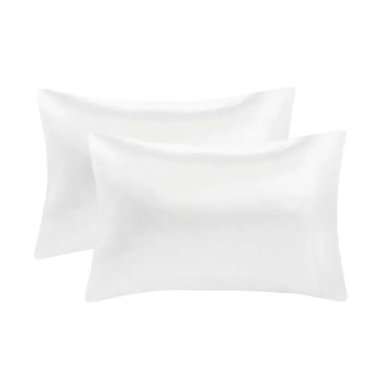 Kirklands Home Satin King 2-pc. Pillow Case Set White New