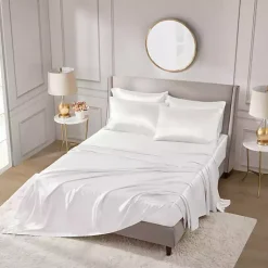 Kirklands Home Satin 6-pc. California King Sheet Set White Hot