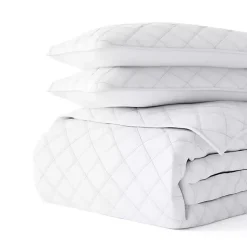 Kirklands Home Stitched Diamond 3-pc. King Quilt Set White Best