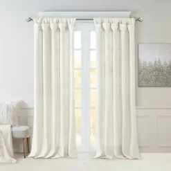 Kirklands Home Twist Top Curtain Panel, 108 in. White Outlet