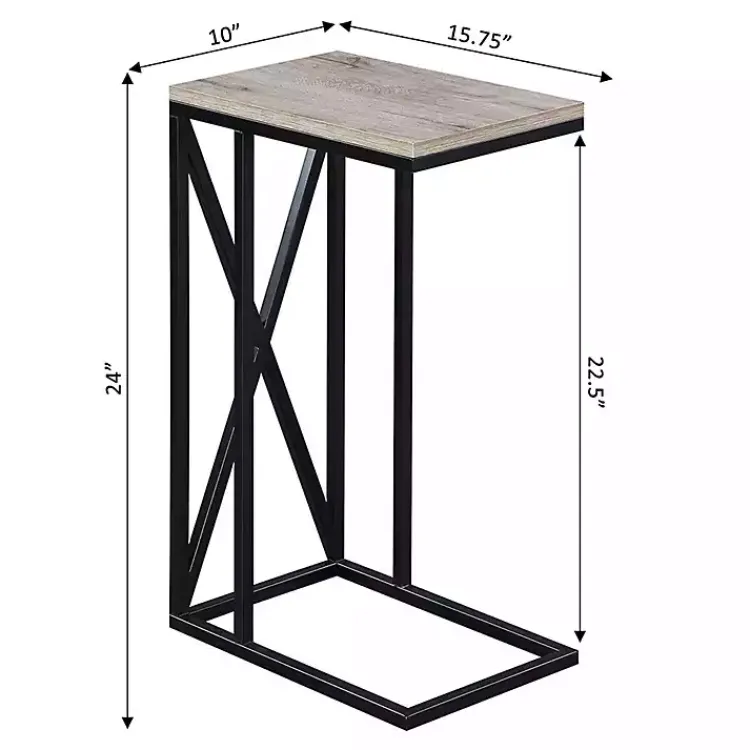 Kirklands Home Whitewash Tucson C-Table Brown Hot