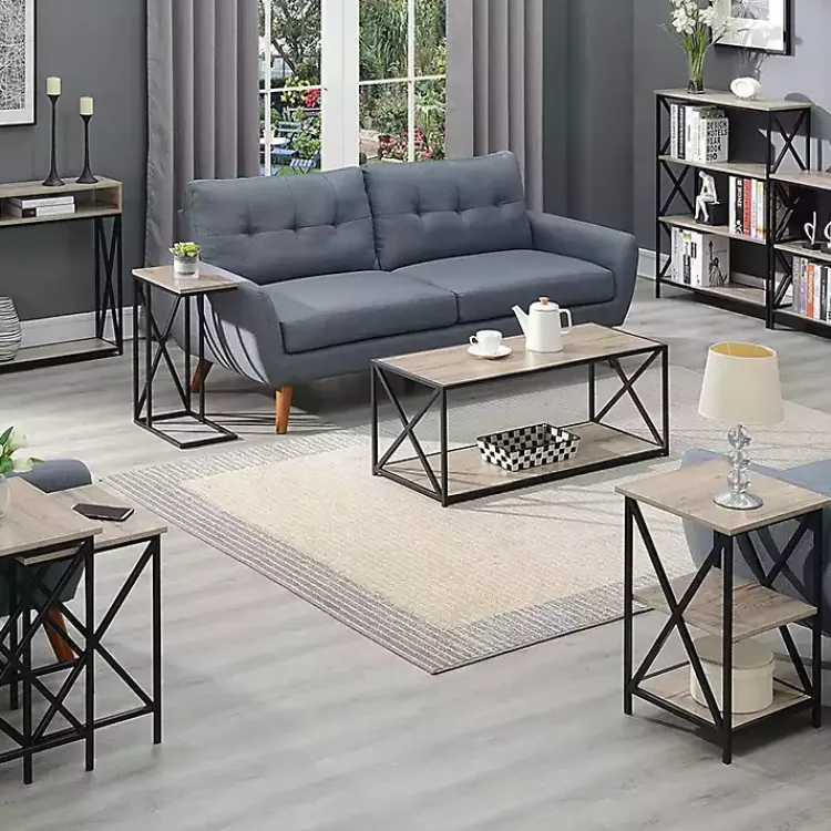 Kirklands Home Whitewash Tucson C-Table Brown Hot