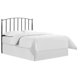 Kirklands Home Whitley Metal Slat Full/Queen Headboard Black New
