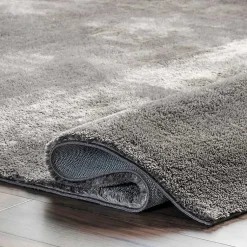 Kirklands Home Whitlow Charcoal Shag Washable Area Rug, 8x10 Gray Outlet