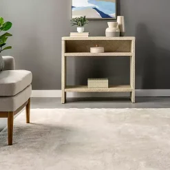 Kirklands Home Whitlow Cream Shag Washable Area Rug, 5x8 Ivory Best