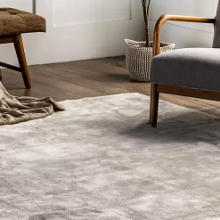 Kirklands Home Whitlow Shag Washable Area Rug, 8x10 Gray Outlet