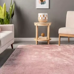 Kirklands Home Whitlow Shag Washable Area Rug, 6x9 Pink Discount