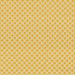 Kirklands Home Pattern Rounded Outdoor Settee Cushion Yellow Sale