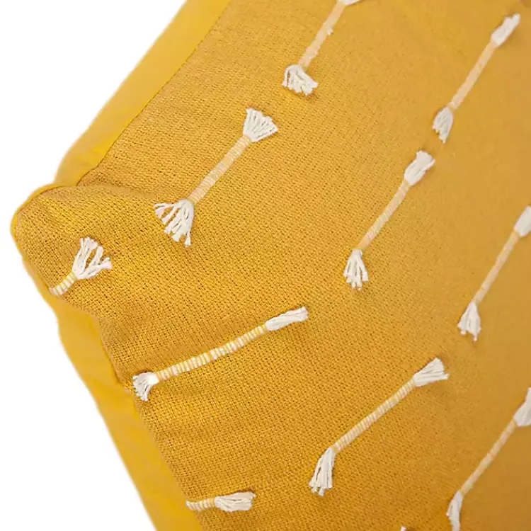 Pillows>Kirklands Home Woven Lines Pillow Yellow
